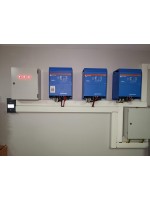 Three-phase home backup power system with Victron Quattro 48/10000 inverters: stability and autonomy