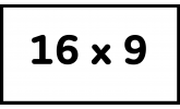 Format 16: 9 mit schwarzem Rand